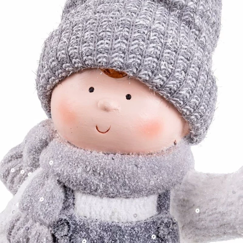 Christmas bauble White Grey Children 23,5 x...