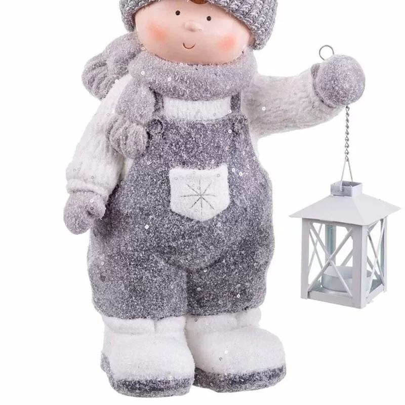 Christmas bauble White Grey Children 23,5 x...
