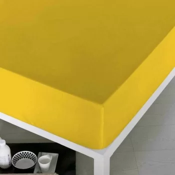 Fitted bottom sheet Naturals BAJERA (DRAP HOUSSE) Mustard...