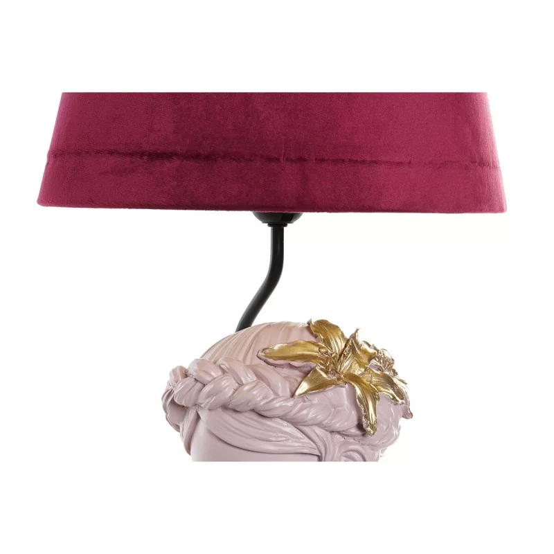 Desk lamp DKD Home Decor Red Resin Light Pink...