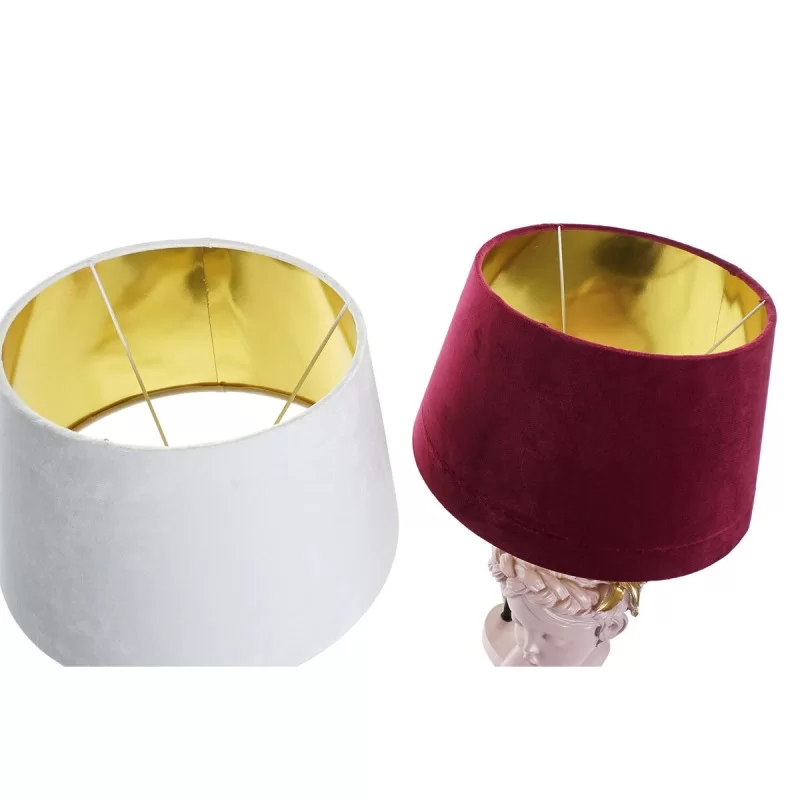 Desk lamp DKD Home Decor Red Resin Light Pink...