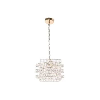 Ceiling Light Home ESPRIT Transparent Golden Metal...