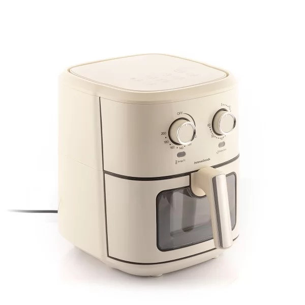 No-Oil Fryer InnovaGoods Vynner Pro 6500 Stainless steel Cream 1700 W 6,5 L