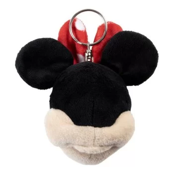 Cuddly Toy Keyring Minnie Mouse Red 2