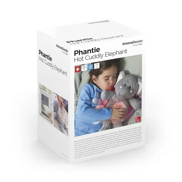 Elephant soft toy with Warming and Cooling Effect Phantie InnovaGoods