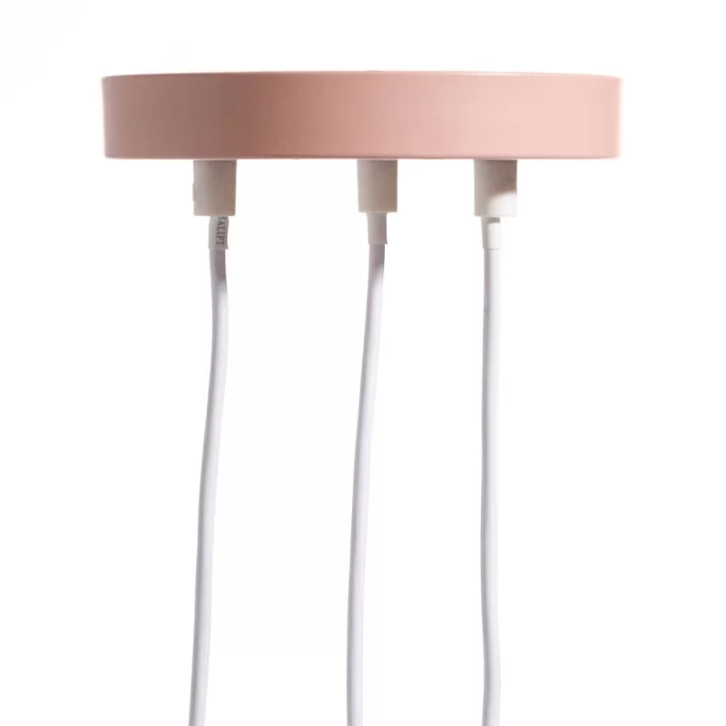 Ceiling Light 20 x 20 x 95 cm Pink Metal
