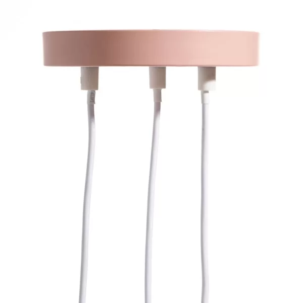 Ceiling Light 20 x 20 x 95 cm Pink Metal