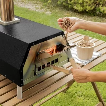 Pellet Pizza Oven with Accessories Pizzahven InnovaGoods 2