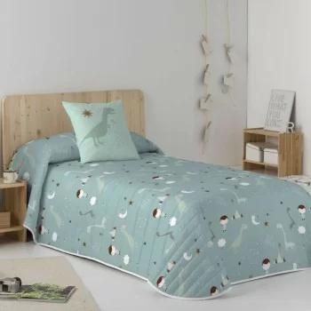 Reversible Bedspread Haciendo el Indio Jurassic Green 2