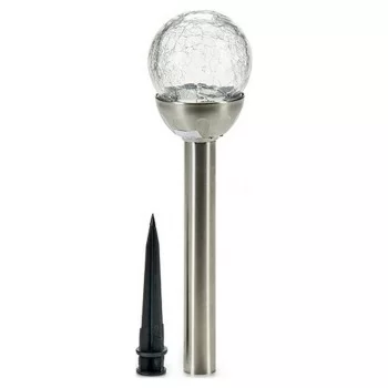 Bulb-shaped Lamp Silver Metal Crystal Plastic (7,5 x 38 x...