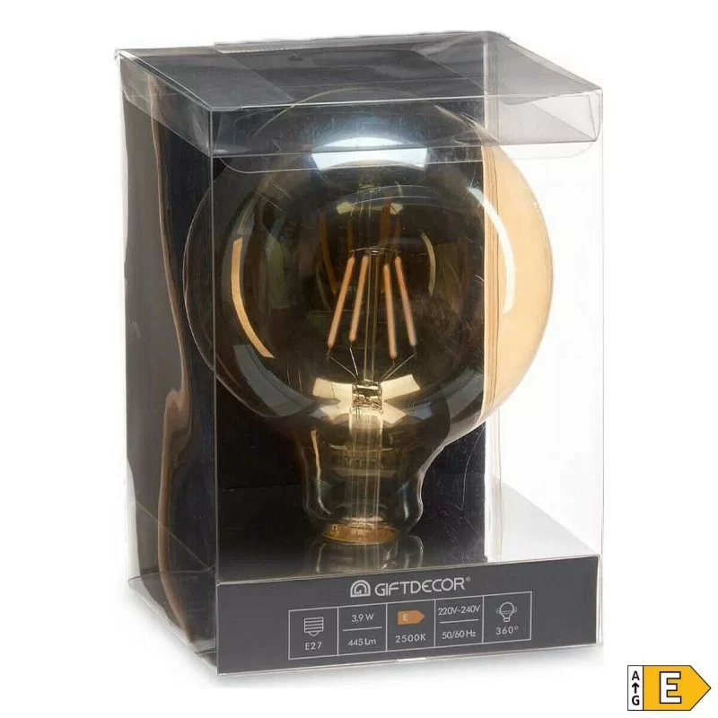 LED lamp 445 lm E27 Amber Vintage 4 W (12,5 x...