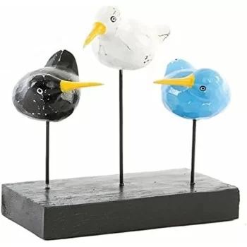 Decorative Figure DKD Home Decor Wood Metal Birds Kiwi...