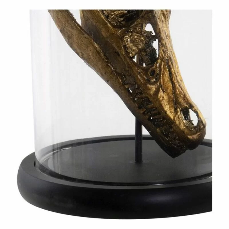 Decorative Figure DKD Home Decor Black Golden...