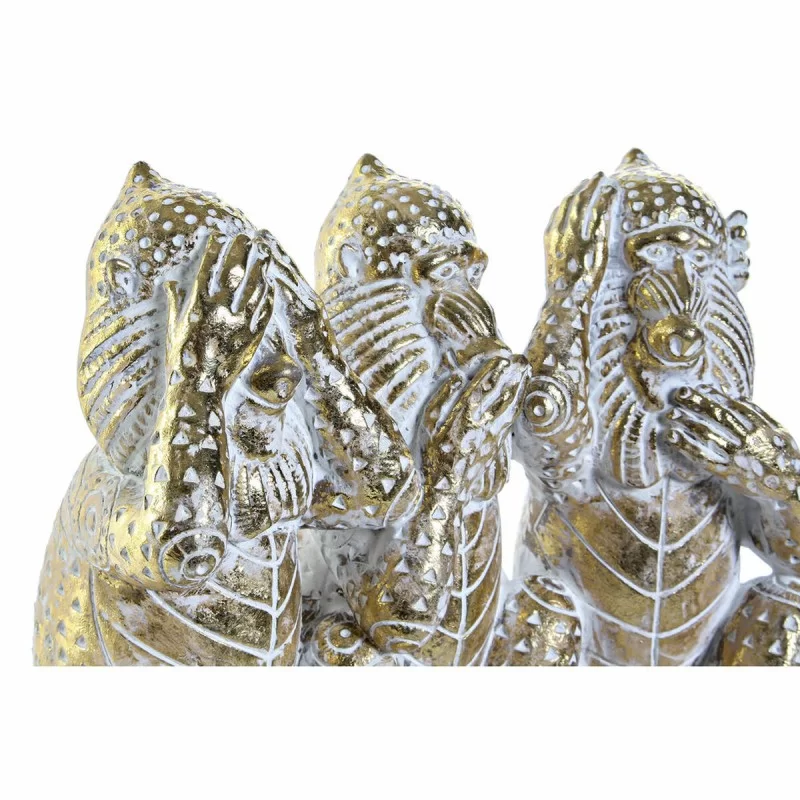 Decorative Figure DKD Home Decor Golden Resin...