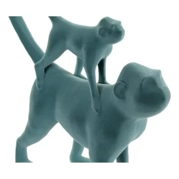 Decorative Figure DKD Home Decor Green Pink Resin Flocked... 2