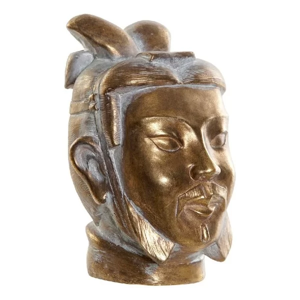 Decorative Figure DKD Home Decor Golden Resin Oriental Head 11,5 x 12 x 18 cm