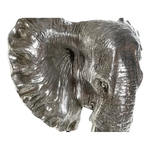 Decorative Figure DKD Home Decor RF-177266 42 x 30 x 56 cm Elephant Silver Black Resin Colonial MDF Wood