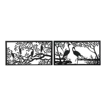 Decorative Figure DKD Home Decor 96 x 1 x 50 cm Black...