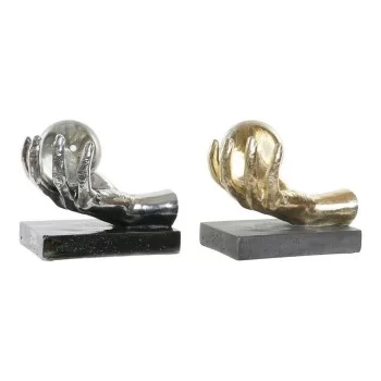 Decorative Figure DKD Home Decor Crystal Silver Golden...