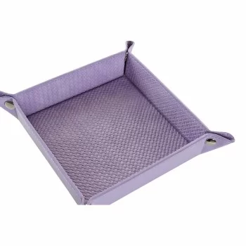 Valet Tray DKD Home Decor Lilac Romantic 20 x 20 x 4 cm 2