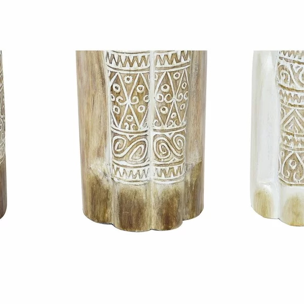 Decorative Figure DKD Home Decor 8424001848201 16 x 7,5 x 100 cm 15,5 x 7 x 99,5 cm Natural Beige White 80 cm Cats