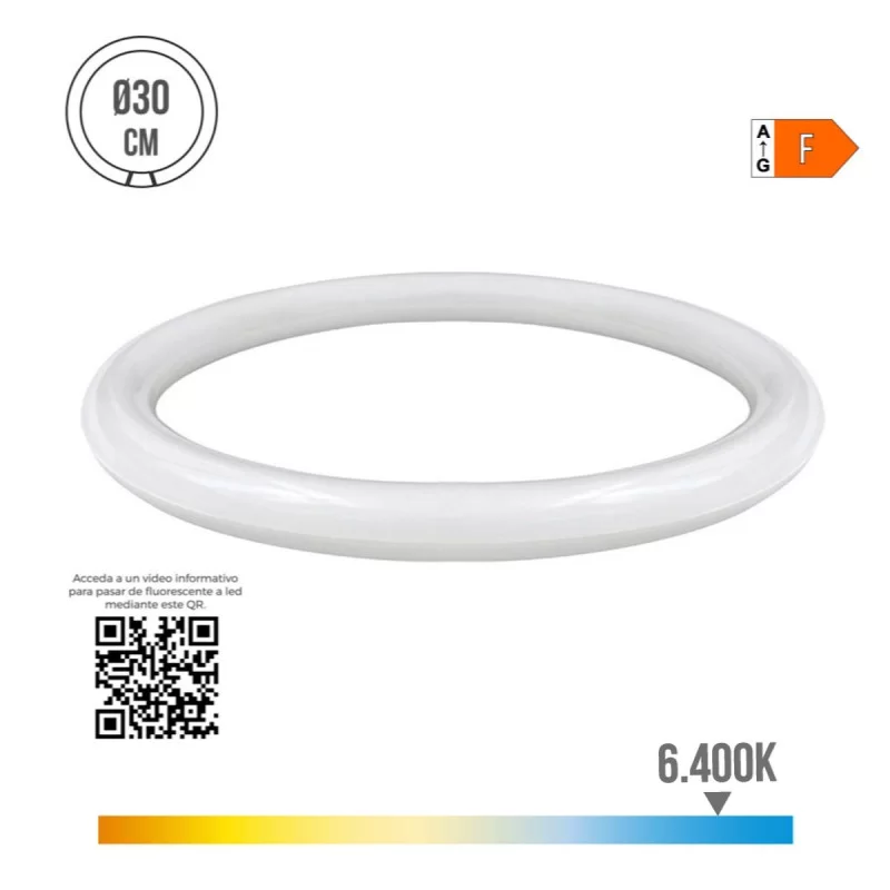 LED Tube EDM Circular G10Q F 18 W 2100 Lm Ø 30...