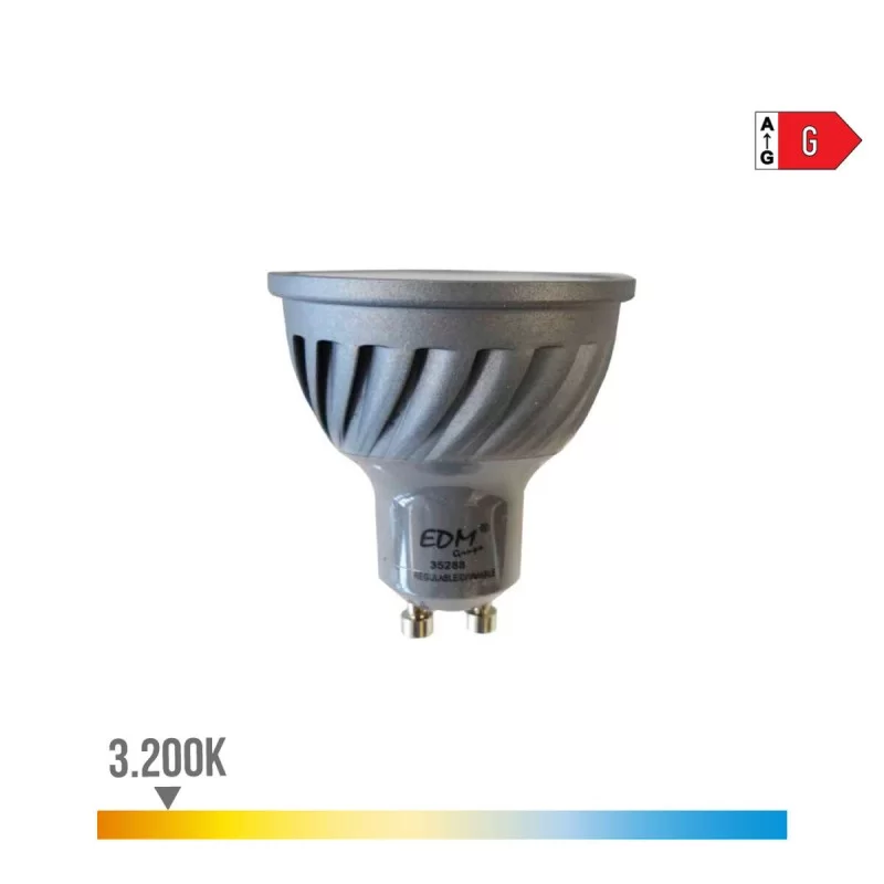 LED lamp EDM Adjustable G 6 W GU10 480 Lm Ø 5 x...