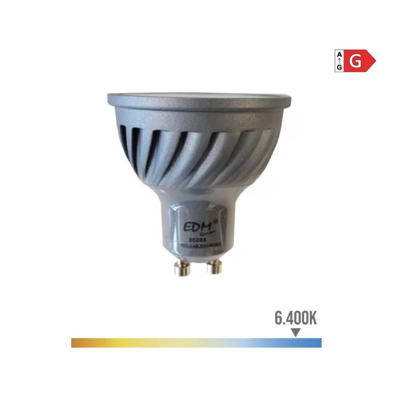 LED lamp EDM Adjustable G 6 W GU10 480 Lm Ø 5 x...