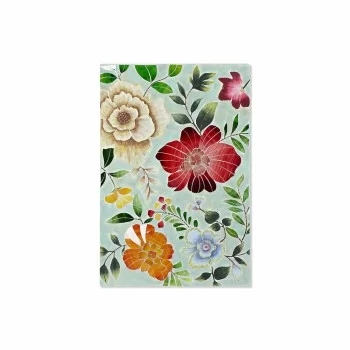 Canvas DKD Home Decor Crystal Flowers Canvas (80 x 4 x...