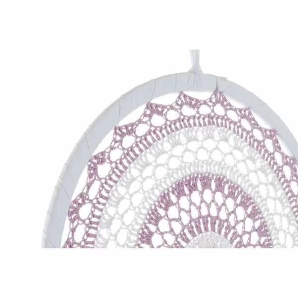 Dream Catcher DKD Home Decor 8424001858286 Pink Lilac Fringe Boho 32 x 2 x 85 cm (2 Units)