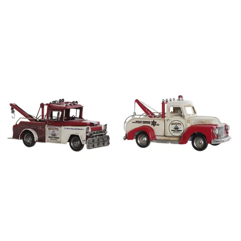 Vehicle DKD Home Decor Ornamental 29 x 11,5 x 13 cm Vintage Crane (2 Units)