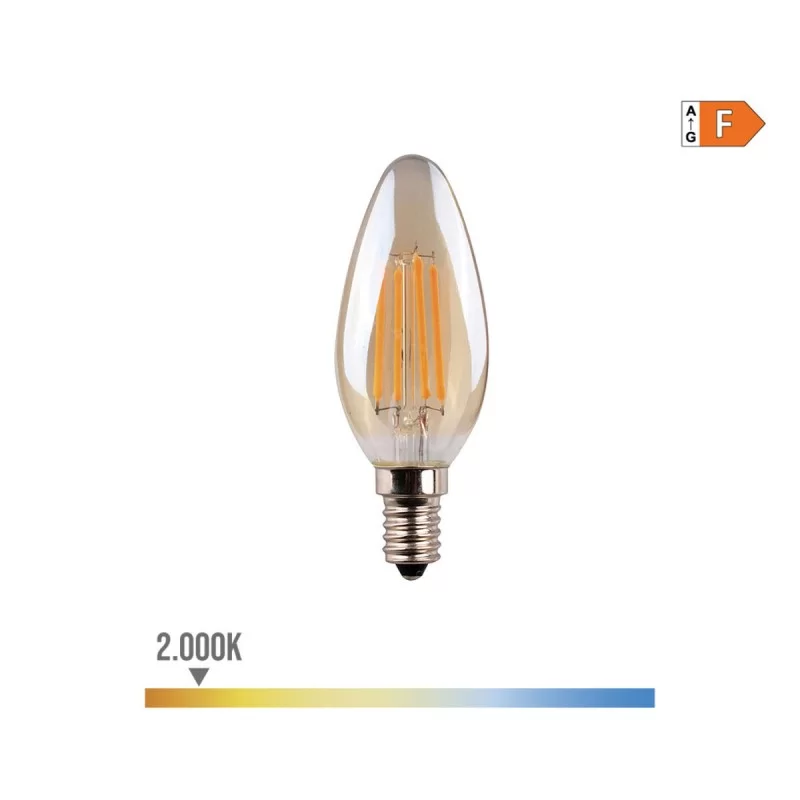 LED lamp EDM F 4,5 W E14 400 lm 3,5 x 9,8 cm...