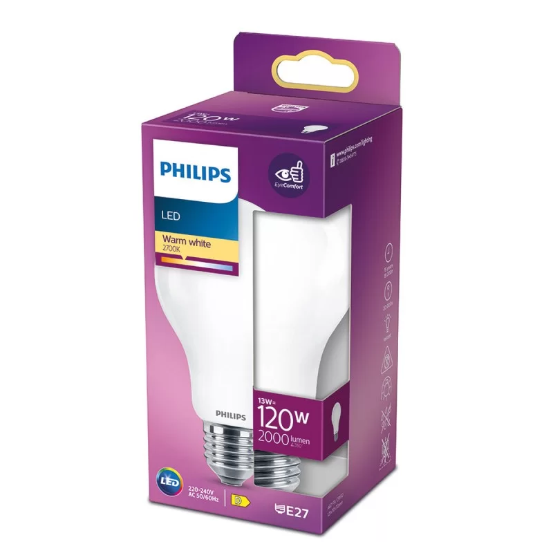 LED lamp Philips D 120 W 13 W E27 2000 Lm 7 x...