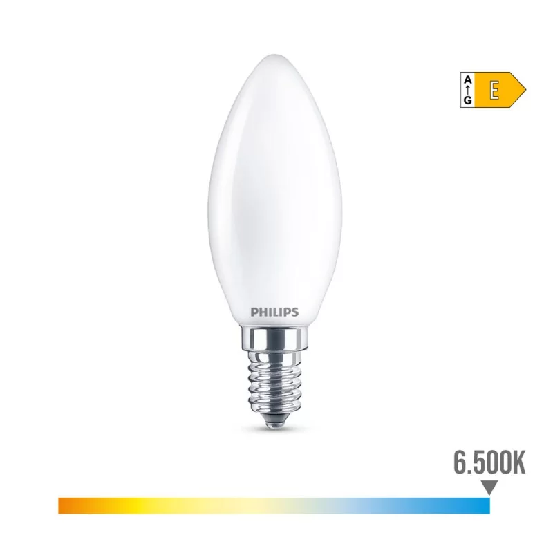 LED lamp Philips Candle E 6,5 W E14 806 lm 3,5...