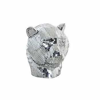 Decorative Figure DKD Home Decor Silver Leopard Resin (31...
