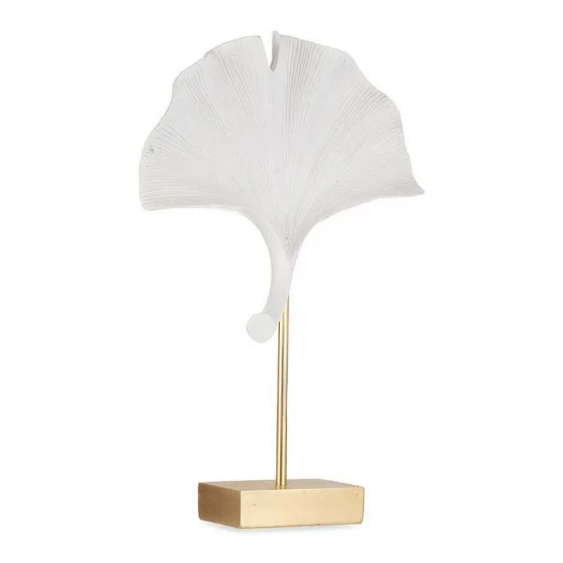 Decorative Figure Flower White Polyresin (8 x 37 x 24,5 cm)