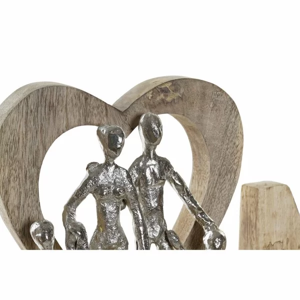 Decorative Figure DKD Home Decor Home Silver Aluminium (48 x 7,5 x 21 cm)
