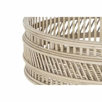 Centerpiece DKD Home Decor Brown Bamboo (51 x 51 x 15 cm) 2