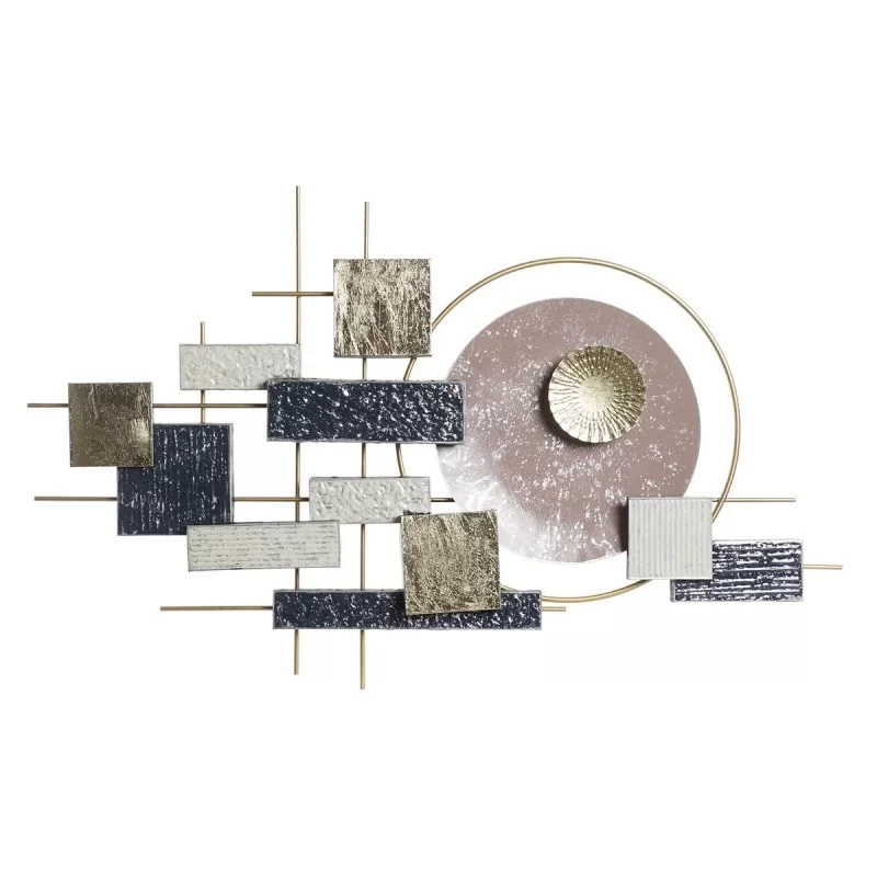 Wall Decoration DKD Home Decor Blue White Multicolour Golden Abstract Modern 30 x 40 cm 110 x 6,4 x 68 cm