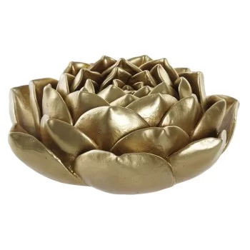 Decorative Figure DKD Home Decor Golden Flower 18 x 18,5...