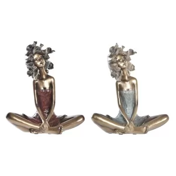 Decorative Figure DKD Home Decor Red Turquoise Golden...