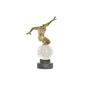 Decorative Figure DKD Home Decor Crystal Golden Resin Men...
