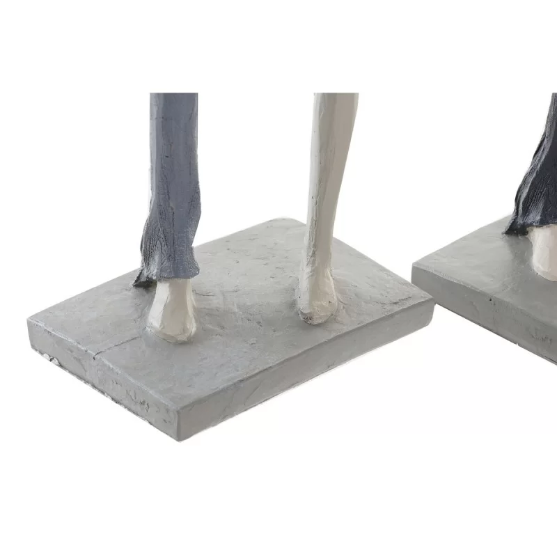 Decorative Figure DKD Home Decor Grey Pink 18 x...