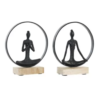 Decorative Figure DKD Home Decor 23 x 10 x 27 cm Black...