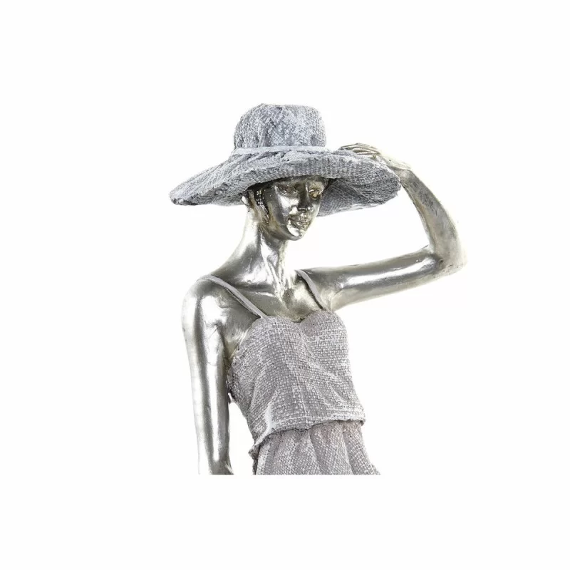 Decorative Figure DKD Home Decor Lady Silver...