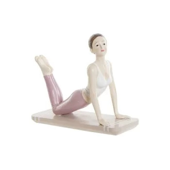 Decorative Figure DKD Home Decor Pink Yoga Scandi 16 x 6...