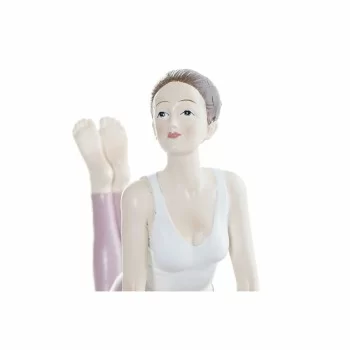 Decorative Figure DKD Home Decor Pink Yoga Scandi 16 x 6... 2