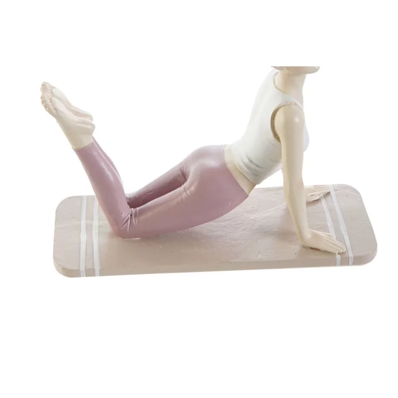 Decorative Figure DKD Home Decor Pink Yoga...