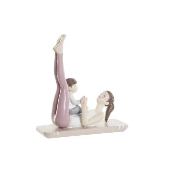 Decorative Figure DKD Home Decor Pink Yoga Scandi 15,5 x...