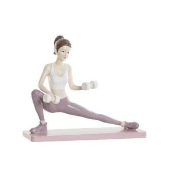 Decorative Figure DKD Home Decor Pink Yoga Scandi 20 x 8...